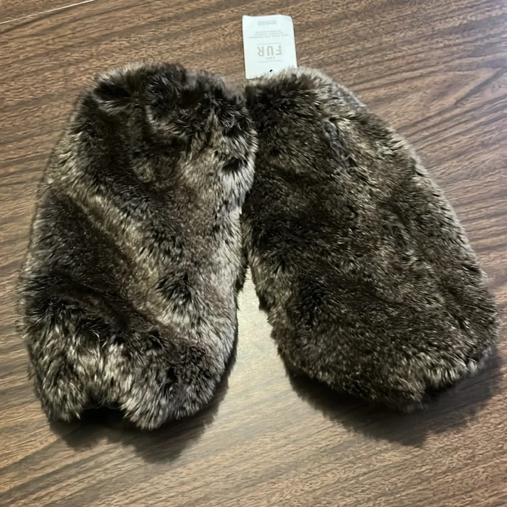 NEW Faux Mink Leg Warmers for Toddlers NWT